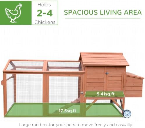 Portable wooden hen house on wheels — photo 3