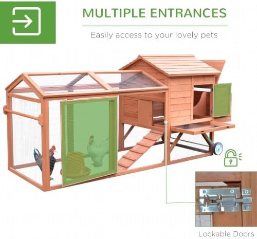 Portable wooden hen house on wheels — photo 4