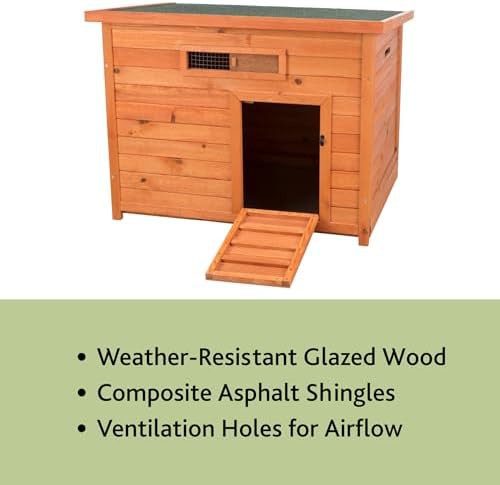 Brown wooden duck house for poultry — photo 5