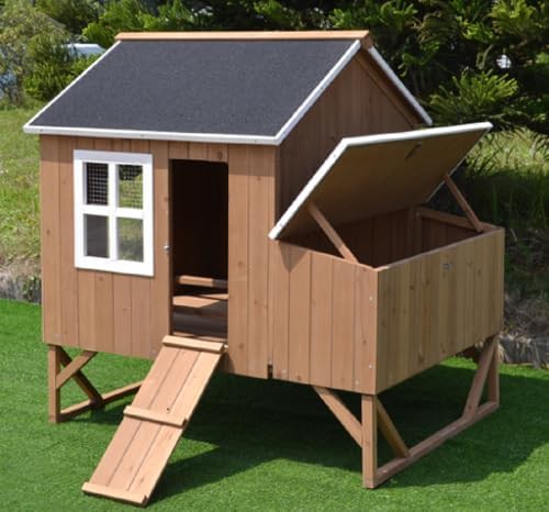 Wooden hen house with three nesting boxes — photo 3