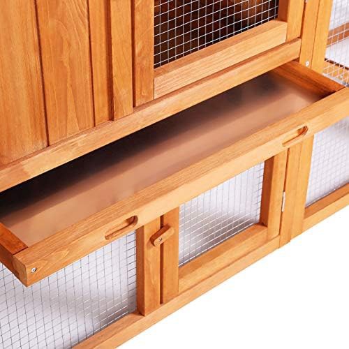 Wooden outdoor hutch with nesting box — photo 4