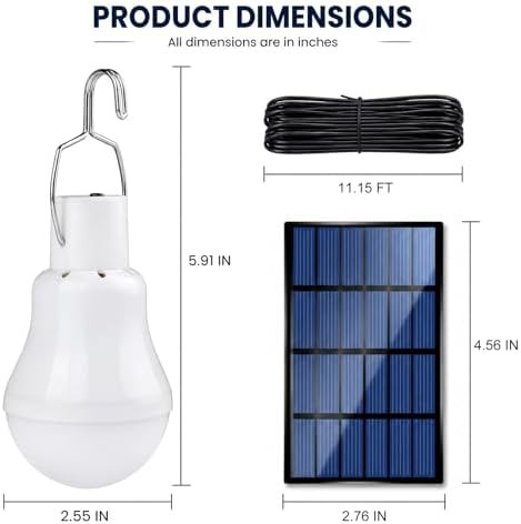 Rechargeable solar bulbs for indoor and outdoor use — photo 3