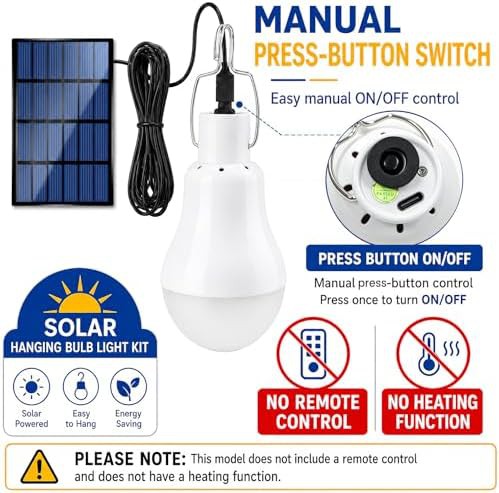 Rechargeable solar bulbs for indoor and outdoor use — photo 4