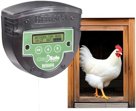 Automatic coop door with timer and light sensor
