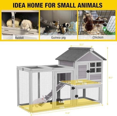 Grey outdoor coop with wire run — photo 4