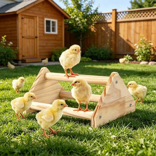 Small pine wood roosting bar for chicks — photo 4