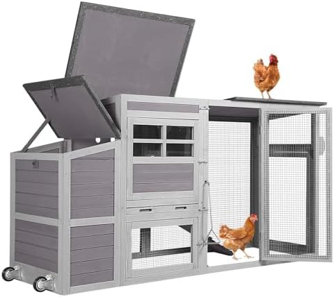 Portable hen house with waterproof roof