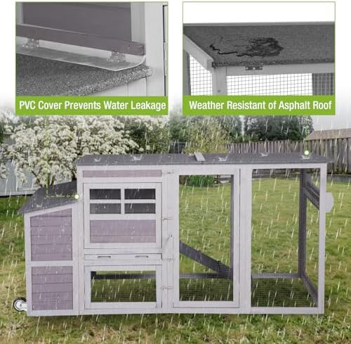 Portable hen house with waterproof roof — photo 3