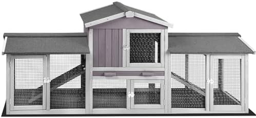 Lockable wooden hutch with pvc bottom layer