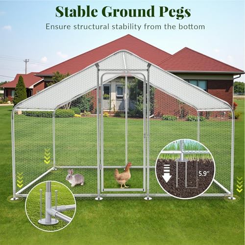 Large metal walk-in enclosure with waterproof cover — photo 3