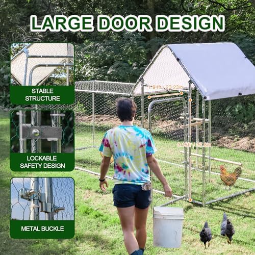 Metal poultry run with spire roof for ducks — photo 4