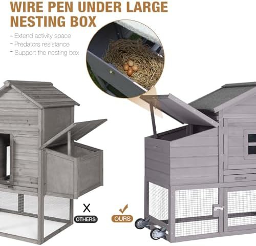 Mobile rabbit and chicken hutch with UV roof — photo 4