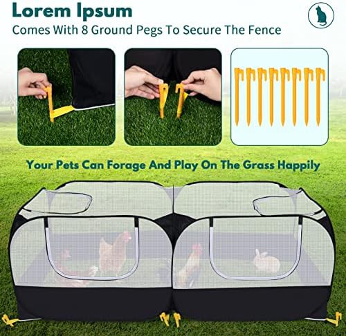 Foldable pet playpen with mesh walls — photo 3
