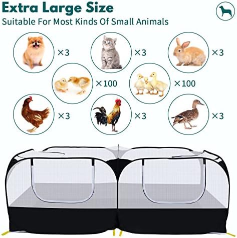 Foldable pet playpen with mesh walls — photo 4