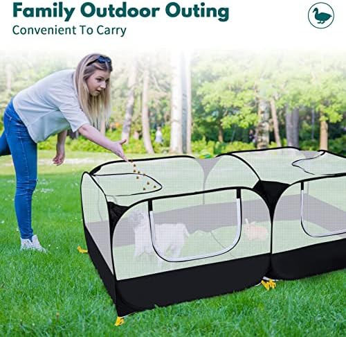 Foldable pet playpen with mesh walls — photo 5