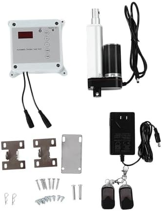 Automatic coop door opener with timer