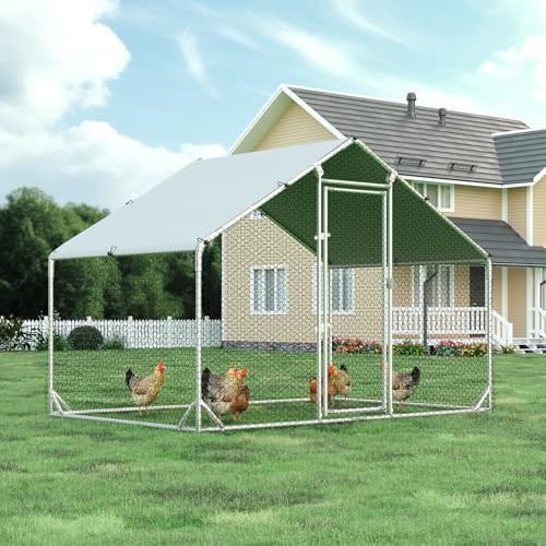 Metal walk-in poultry cage and pen