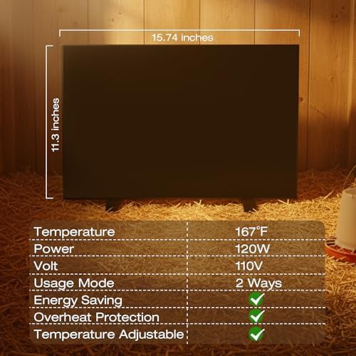 Electric radiant heater for winter coops — photo 3