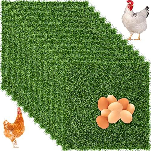 Green plastic nesting pads twelve pack