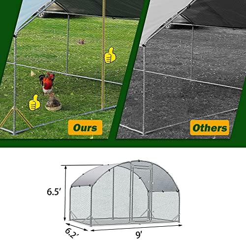 Compact walk in metal chicken run — photo 3
