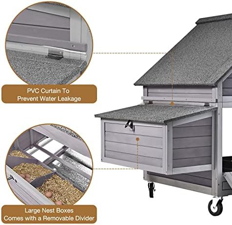 Movable duck and hen house with large nest — photo 4