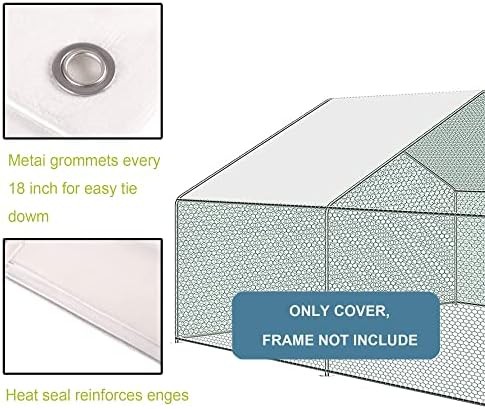 Waterproof metal coop cover with bungee cords — photo 4