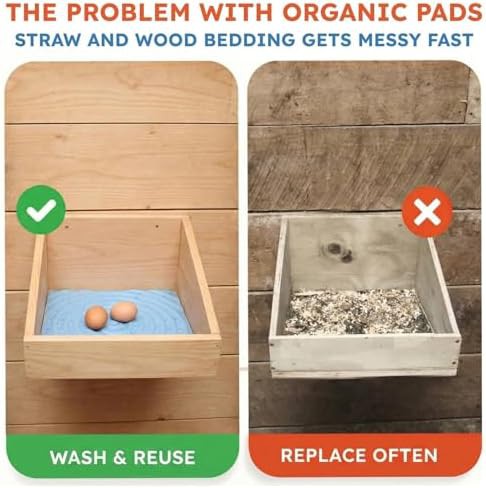 Washable grey nesting box pads — photo 3