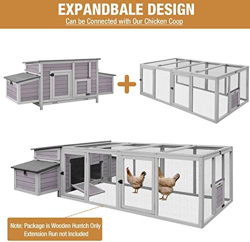 Expandable wooden hen house with front doors — photo 4