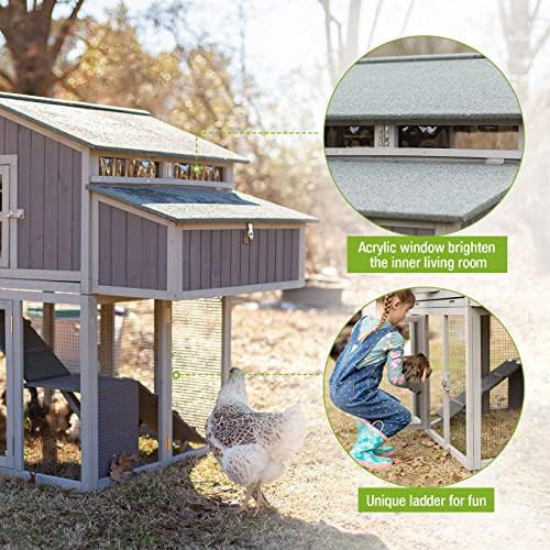Foldable metal run chicken coop two story — photo 5