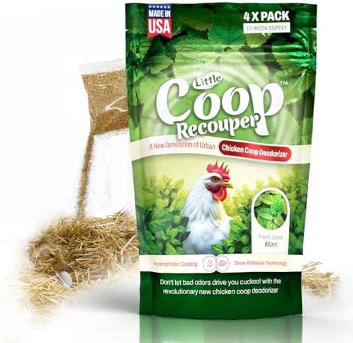 Mint scented natural chicken coop deodorizer