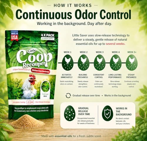 Mint scented natural chicken coop deodorizer — photo 3