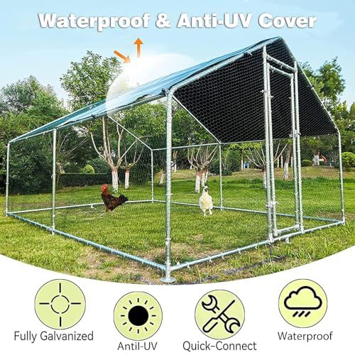 Metal walk in chicken coop 12ft — photo 4
