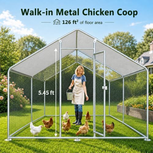 Metal walk in chicken coop 12ft — photo 5
