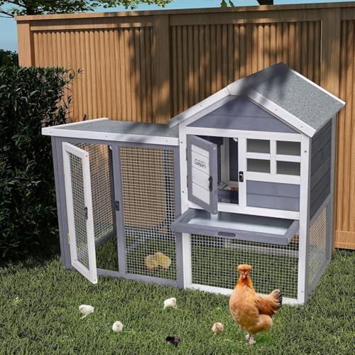 Wooden rabbit hutch with pull out tray — photo 4