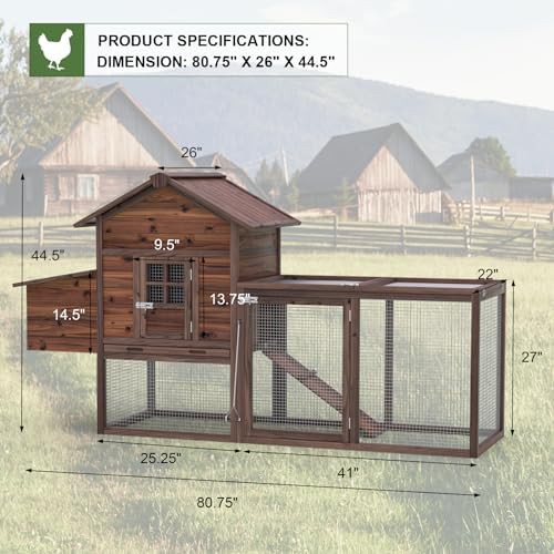 Brown wooden hen house with UV panels — photo 4