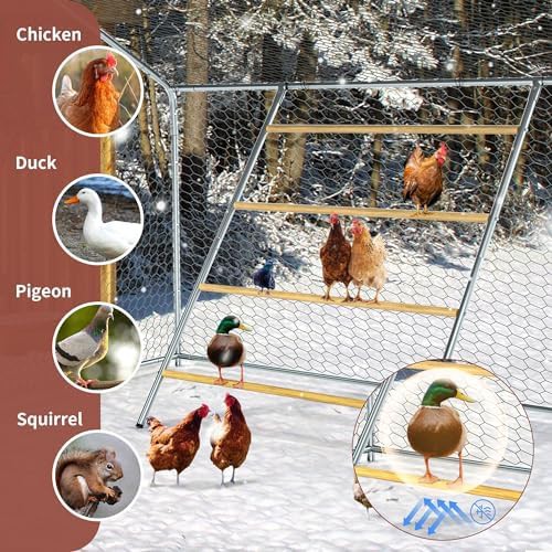 Large wooden roosting perch for poultry — photo 3