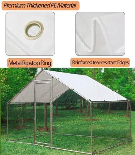 Waterproof winter cover for chicken runs — photo 3