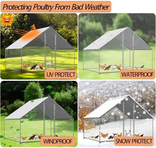 Waterproof winter cover for chicken runs — photo 4