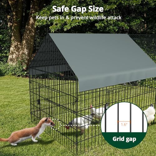 Large 21ft outdoor chicken run pen — photo 4