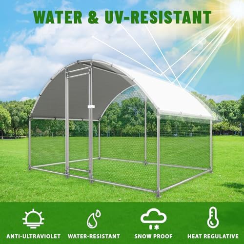 Large walk-in poultry cage with round roof — photo 4