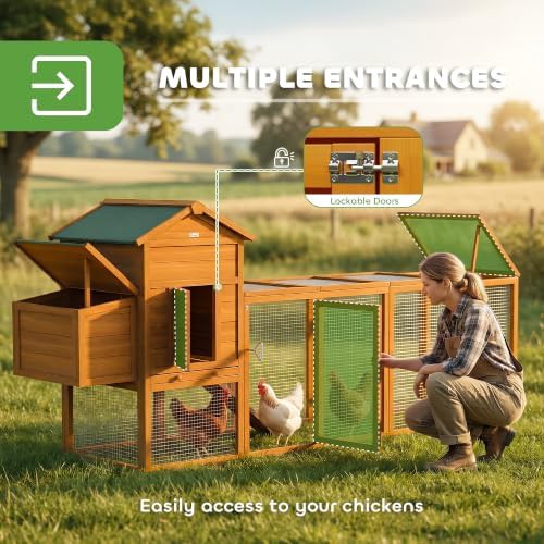 Orange coop with asphalt roof and nesting box — photo 4