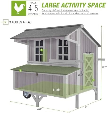 Mobile duck and hen house with large nest — photo 5