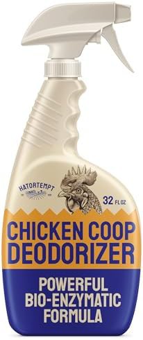 Chicken coop deodorizer and cleaner spray