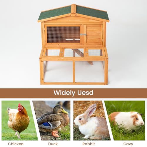 Mobile two story wooden animal hutch — photo 4