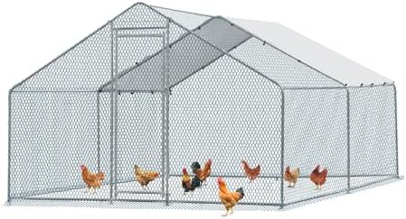 Medium metal walk in chicken pen