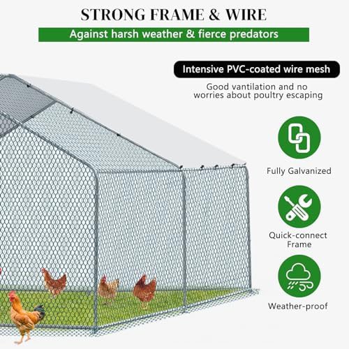 Medium metal walk in chicken pen — photo 3