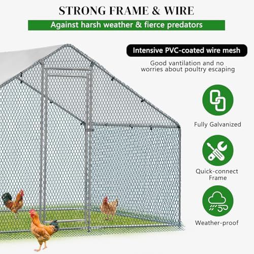 Compact metal walk in poultry cage — photo 3