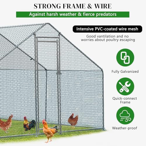 Square metal walk in poultry pen — photo 3