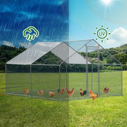 Square metal walk in poultry pen — photo 4