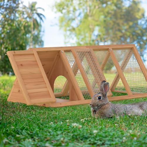 Wooden A-frame hutch for two hens — photo 5